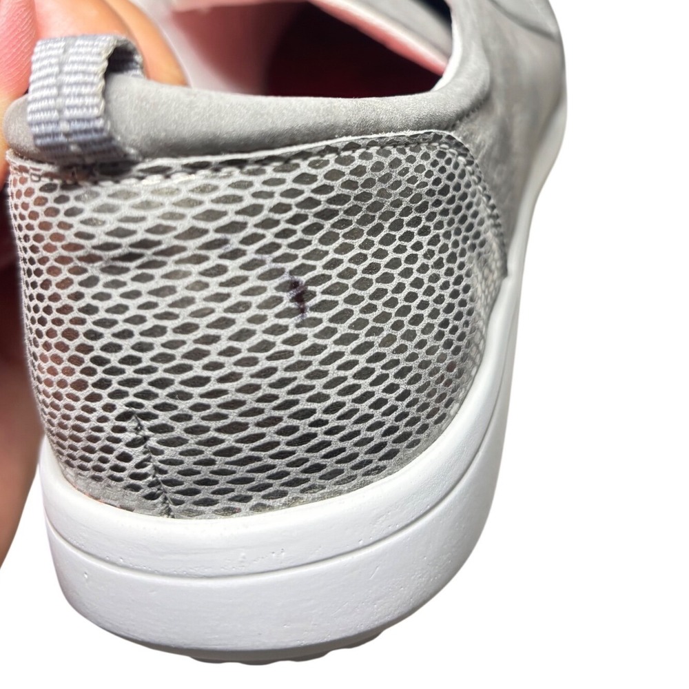 SAS Womens Gray Nubuck Leather Low Top Walking Shoes Lace Up Sneaker Size 9 - Picture 6 of 9